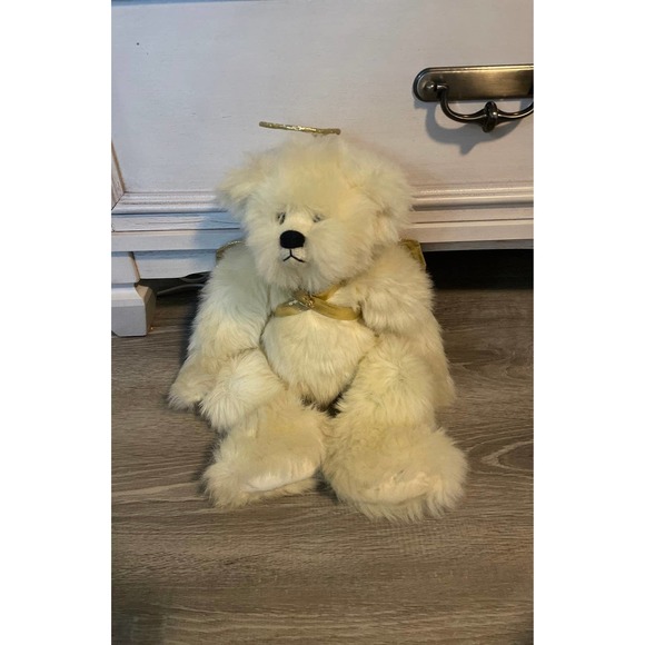 Annette Funicello Collectible Angel BearColor: Cream/Gold